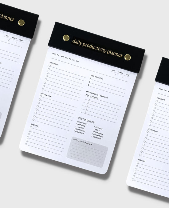 Daily Productivity Planner (Black)